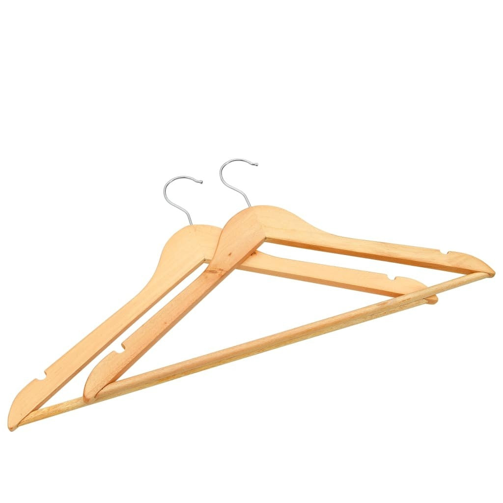 Non-slip hangers 20 pcs Hardwood